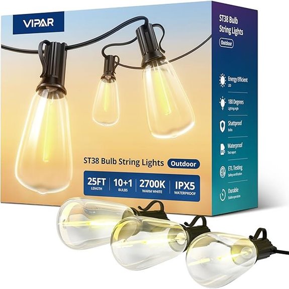 15 Best Hanging Lights for 2026 (Brighten Your Space) 5 vipar 25ft led string lights