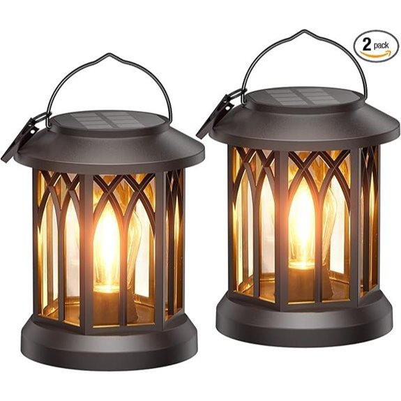 wdtpro solar lanterns 2 pack