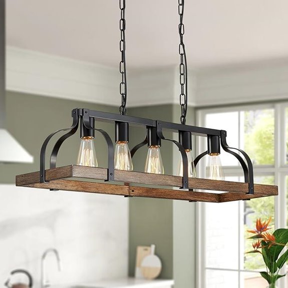 10 Best Kitchen Island Lighting for 2026 7 wuzups 5 light farmhouse chandelier