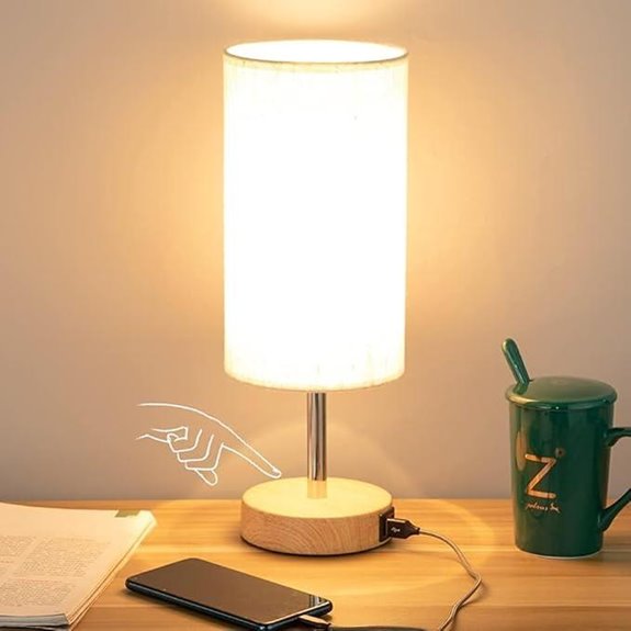 15 Best Bedside Lamps for 2026 3 yarra decor touch bedside lamp