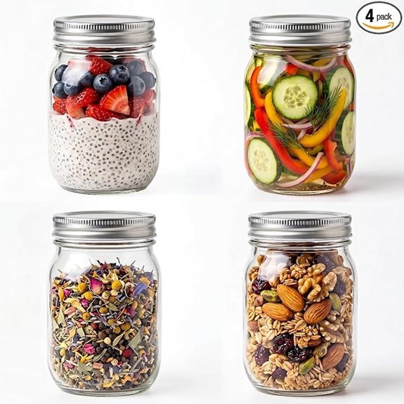 yingerhuan 16 oz mason jars